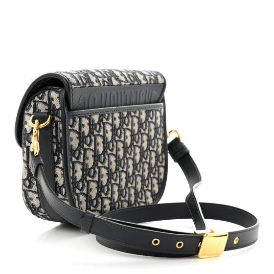 CHRISTIAN DIOR Oblique Medium Bobby Flap Blue 1402177