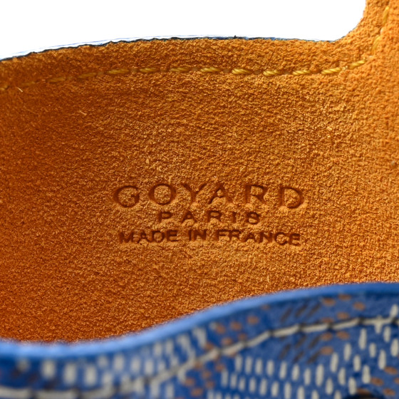 GOYARD Goyardine Montmartre Glasses Case GM Sky Blue 1405462