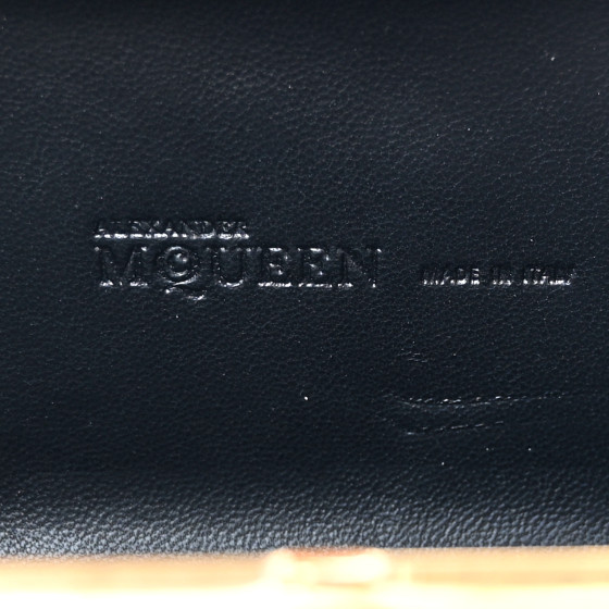 ALEXANDER MCQUEEN Metallic Marbled Snakeskin Crystal Apple