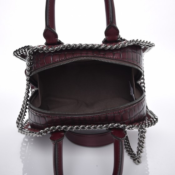 STELLA MCCARTNEY Faux Leather Crocodile Embossed Mini