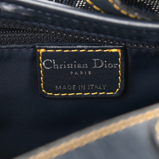 CHRISTIAN DIOR Monogram Saddle Bag Blue 896113 | FASHIONPHILE