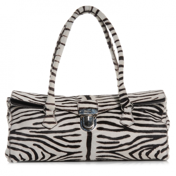 トートバッグ PRADA Printed Calf Hair Clutch Prada Printed Calf Hair Clutch | italist