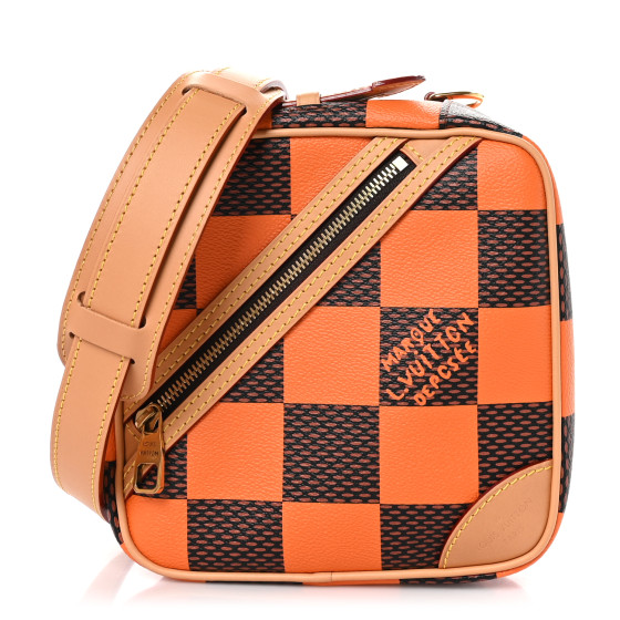 【ポップな柄♪】Louis Vuitton チェス メッセンジャー ダミエ LOUIS VUITTON Damier Pop Chess Messenger Orange 1464109