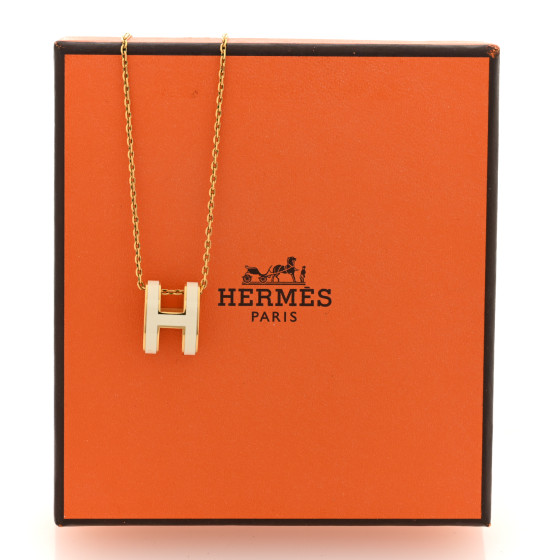 HERMES POP H orange gold エルメス ポップH エルメス ネックレス/ペンダント アクセサリー レディース