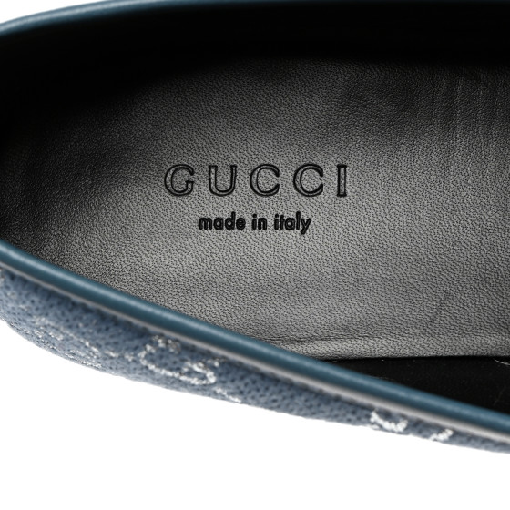 GUCCI Canvas Lame GG Monogram Horsebit Womens Jordaan