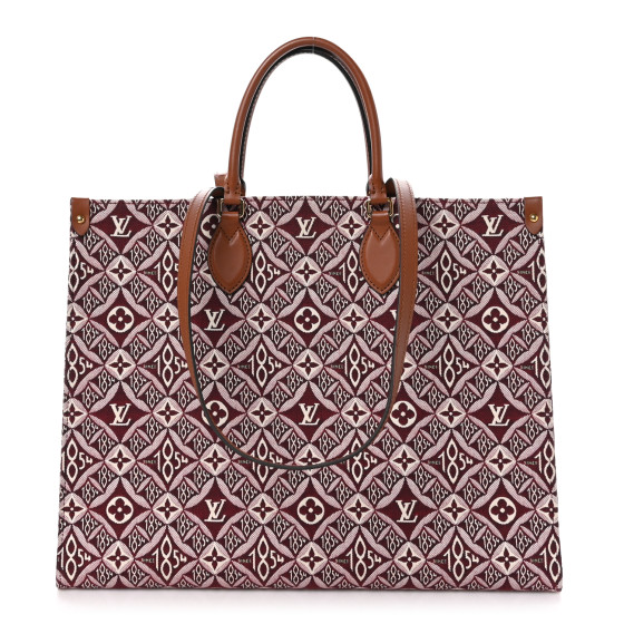 Louis Vuitton  1854 オンザゴー GM LOUIS VUITTON Jacquard Since 1854 Onthego GM Bourdeaux