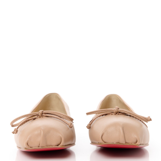 CHRISTIAN LOUBOUTIN Nappa Mamadrague Flats 36 Blush 1524591