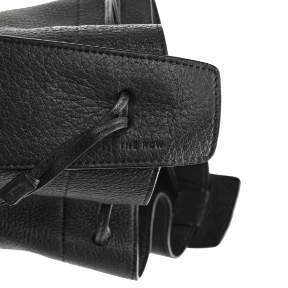 THE ROW Grained Calfskin Drawstring Pouch Black 1455328