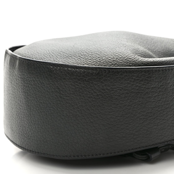 THE ROW Grained Calfskin Drawstring Pouch Black 1455328