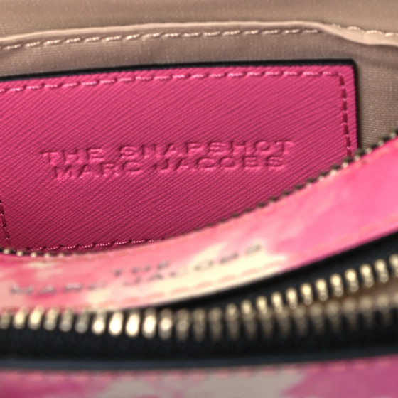 MARC JACOBS Saffiano Tie Dye Small Snapshot Camera Bag Pink