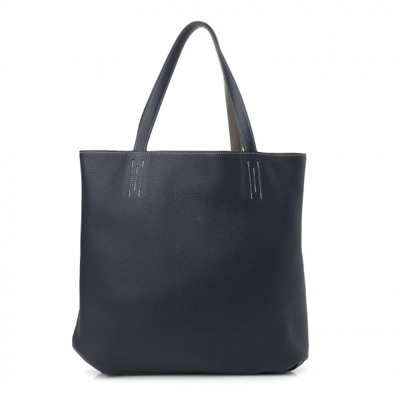 HERMES Taurillon Clemence Double Sens 45 Reversible Tote