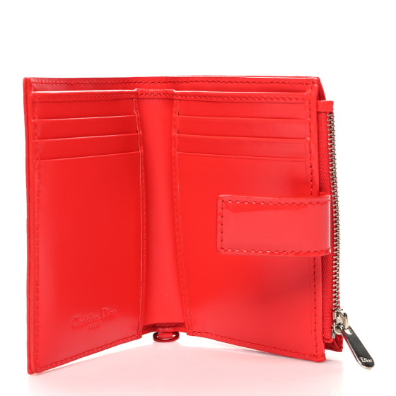 即発送【DIOR】ディオール★RED PATENT LADY WALLET【ランクAB】 Dior Red Patent Lady Dior Chain Wallet | Consign of the Times ™