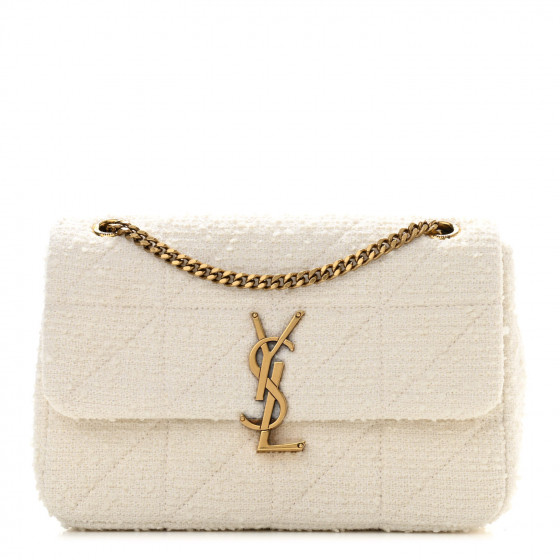 medium jamie quilted bouclé shoulder bag