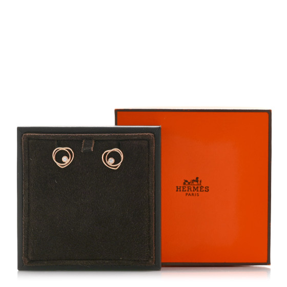 HERMES ゴールドピアス Vertige Coeur TPM ダイアモンド HERMES ゴールドピアス Vertige Coeur TPM ダイアモンド