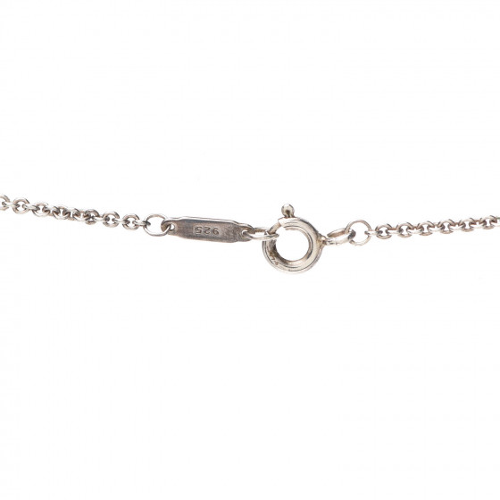 TIFFANY Sterling Silver Cushion Square Link Pendant Necklace