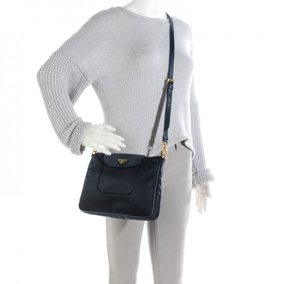 ショルダーバッグ・ポシェット PRADA Nylon Saffiano Crossbody Bag PRADA Tessuto Nylon Saffiano Crossbody Bag Blue 128288