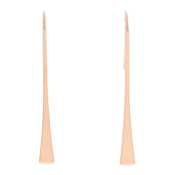 HERMES 18K Rose Gold Clou De Forge Drop Earrings 1220319