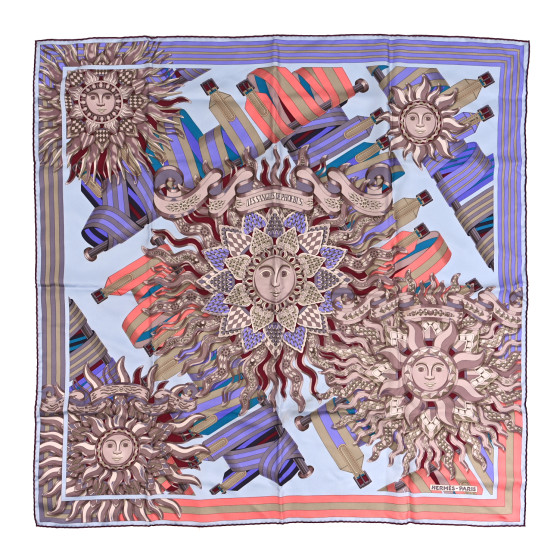 【美しさ際立つ】HERMES エルメス Les Sangles ストール Les Sangles embroidered scarf 90 | Hermès Mainland China