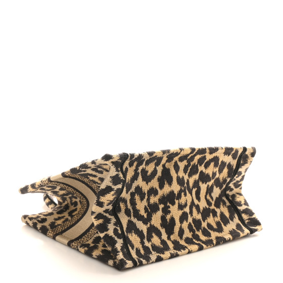 Dior ミッツァ ChristianDior CHRISTIAN DIOR Canvas Mizza Embroidered Small Leopard Book