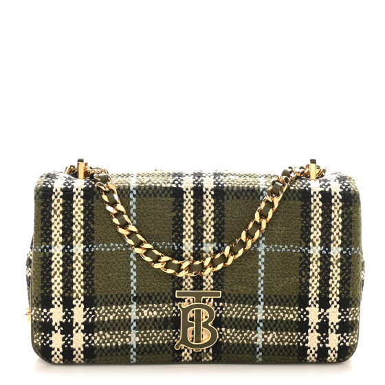 【BURBERRY】LOLA CHAIN BAG NWOT BURBERRY Lola Small White Quilted Crossbody Bag Gold