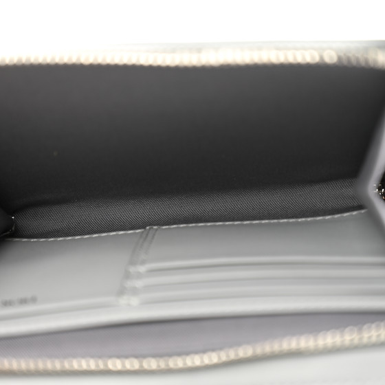 CHRISTIAN DIOR Coated Canvas CD Diamond Messenger Pouch Grey