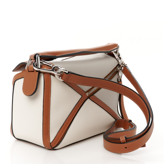 Loewe - Medium Puzzle Fold Soft White Paper Craft Tote