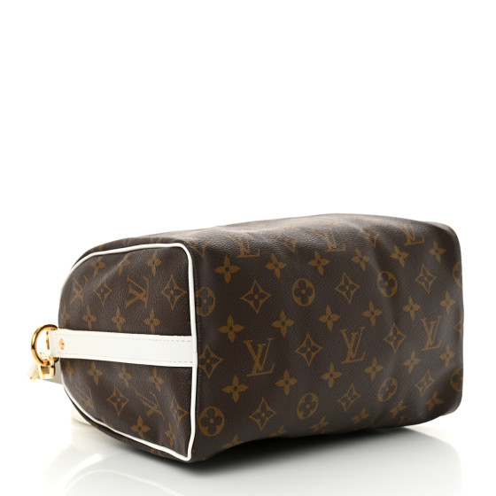 【希少】 LOUIS VUITTON LV Match Monogram Speedy Bandouliere LOUIS VUITTON Monogram LV Match Speedy Bandouliere 25 White