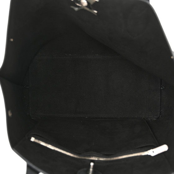 LOUIS VUITTON Calfskin Lockme Go Tote Black 1646409
