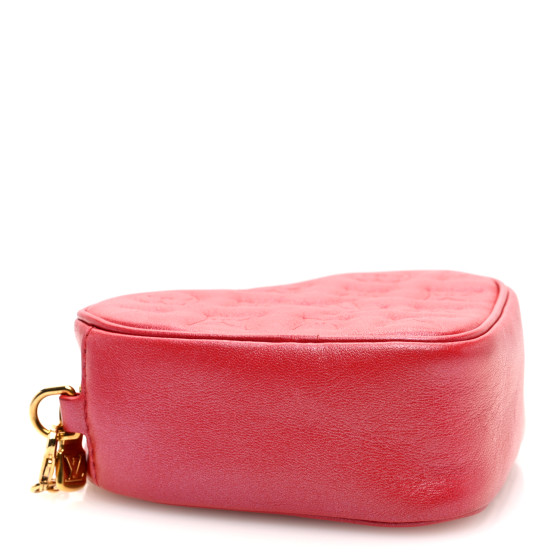 LOUIS VUITTON Lambskin Embossed Monogram Fall In Love Sac