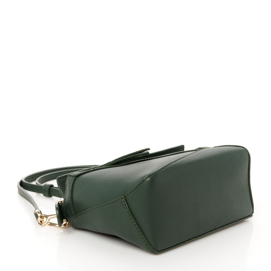 ハンドバッグ Loewe Khaki Leather Mini Puzzle Handbag Loewe - Mini Puzzle Fold Tote In Shiny Calfskin | HBX