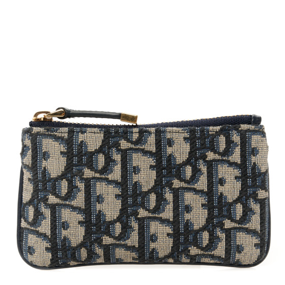 Christian Dior ♡ Vintage ♡ Key case CHRISTIAN DIOR Oblique Key Case Blue 1636848 | FASHIONPHILE
