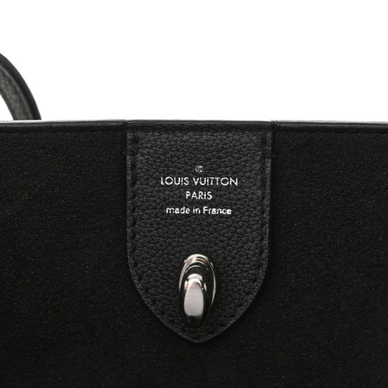 LOUIS VUITTON Calfskin Lockme Go Tote Black 1646409