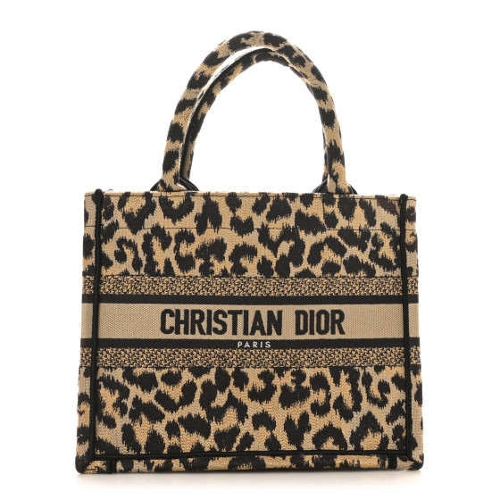 Dior ミッツァ ChristianDior CHRISTIAN DIOR Canvas Mizza Embroidered Small Leopard Book
