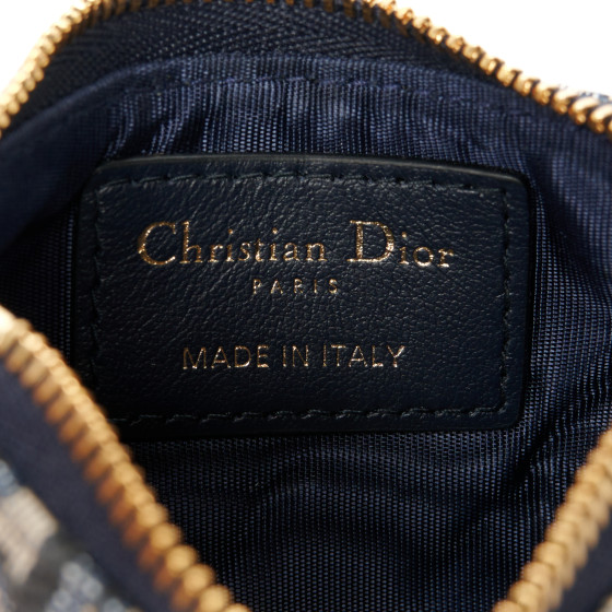 CHRISTIAN DIOR Oblique Key Case Blue 1636848 | FASHIONPHILE