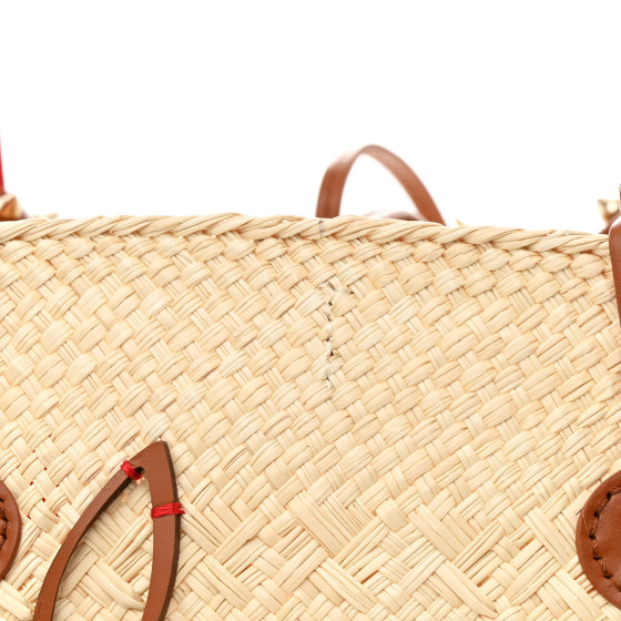CHRISTIAN LOUBOUTIN Cabata ミニ ラフィア バスケットバッグ Cabata Mini raffia basket bag in beige - Christian Louboutin