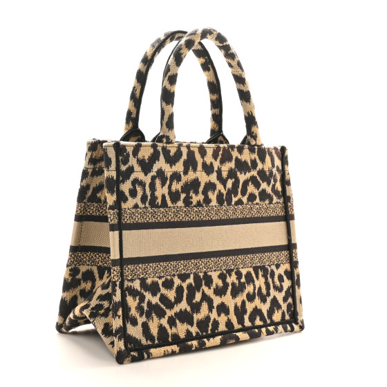 Dior ミッツァ ChristianDior CHRISTIAN DIOR Canvas Mizza Embroidered Small Leopard Book