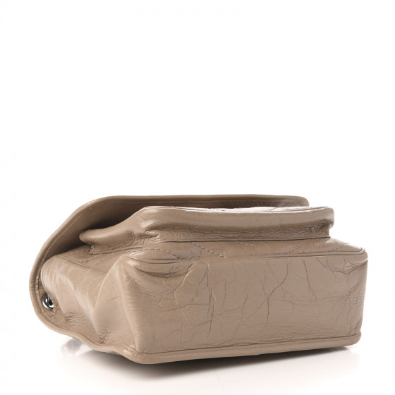 SAINT LAURENT Crinkled Calfskin Matelasse Monogram Medium