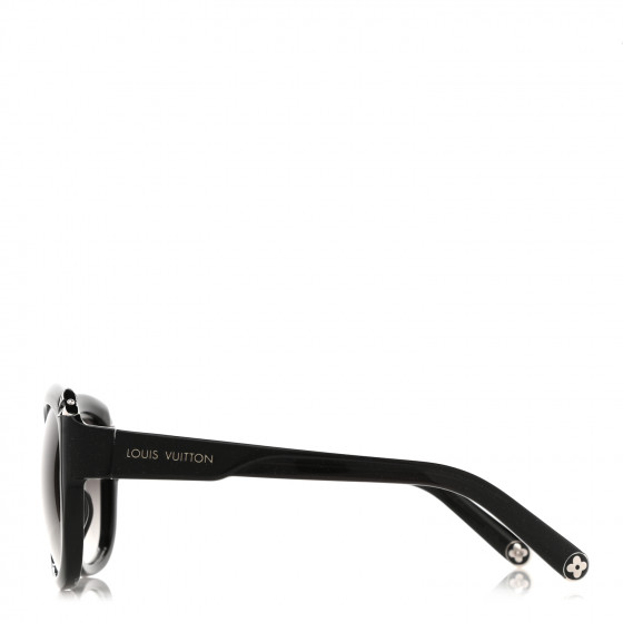 LOUIS VUITTON Acetate Hortensia Sunglasses Z0485E Black