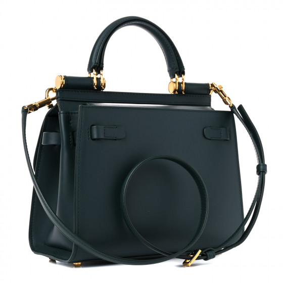 DOLCE & GABBANA Calfskin Small Sicily 58 Bag Green 1021700