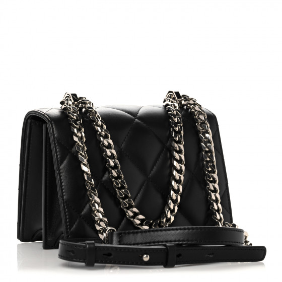 ALEXANDER MCQUEEN Lambskin Quilted Knuckle Shoulder Bag