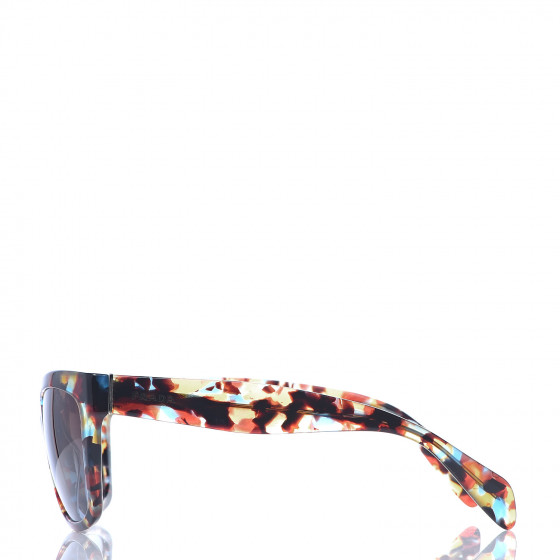 PRADA Square Sunglasses SPR 07P Tortoise Blue 539557