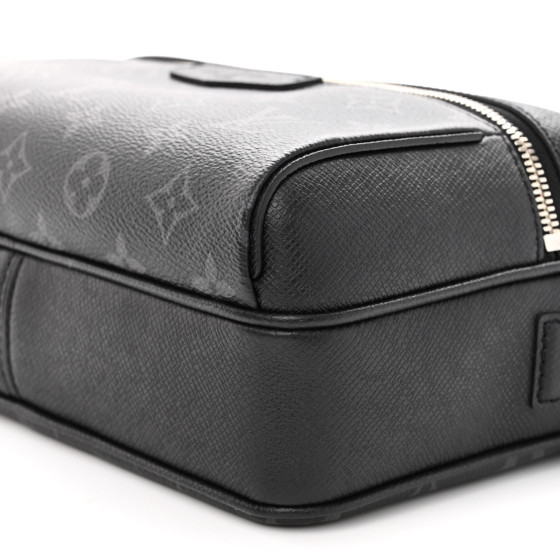 LOUIS VUITTON Taiga Monogram Eclipse Outdoor Messenger Black