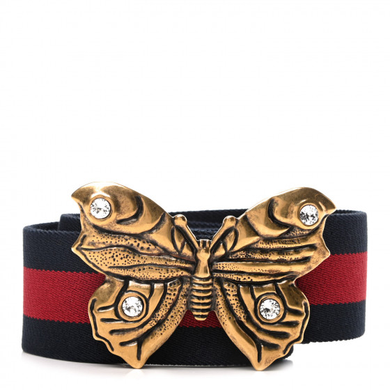 GUCCI ネイビー/レッド リボン付きミュール GUCCI ネイビー/レッド リボン付きミュール