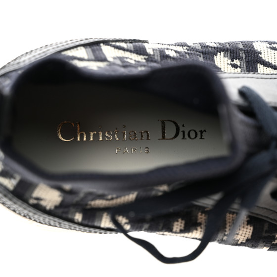 CHRISTIAN DIOR Technical Knit Calfskin Oblique Womens Walk'n