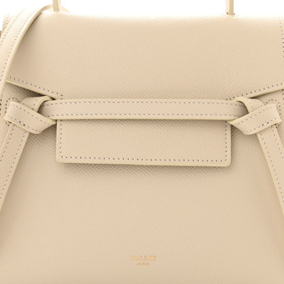 【CELINE直営】廃盤で希少 セール！ BELT NANOサイズ PAMPA CELINE Grained Calfskin Nano Belt Bag Pampa 1470589