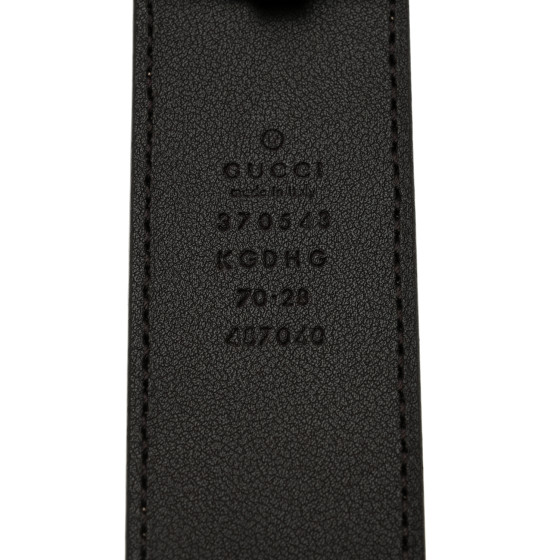 GUCCI GG Supreme Monogram Interlocking G 37mm Belt 70 28
