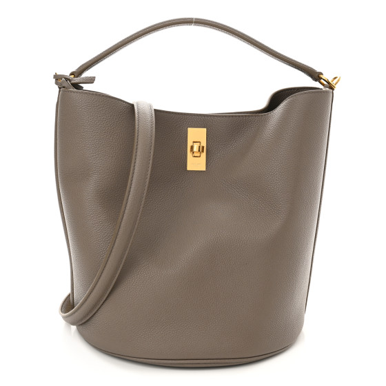 CELINE Supple Grained Calfskin Bucket 16 Bag Pebble 1218263