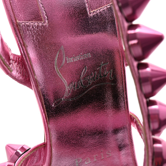 Christian Louboutin スタッズ　34.5 メタリックピンク Christian Louboutin スタッズ 34.5 メタリックピンク