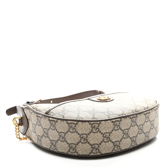バッグ・カバンその他 Gucci Ophidia GG Shoulder Bag Beige Ebony GUCCI GG Supreme Monogram Textured Calfskin Small Ophidia