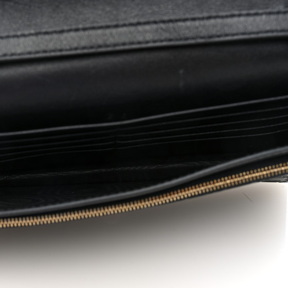 GUCCI Microguccissima Crossbody Wallet Black 1695511